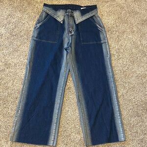 Layered Collar Waist Jeans XL Straight Leg Y2K Inspired 16” Waist